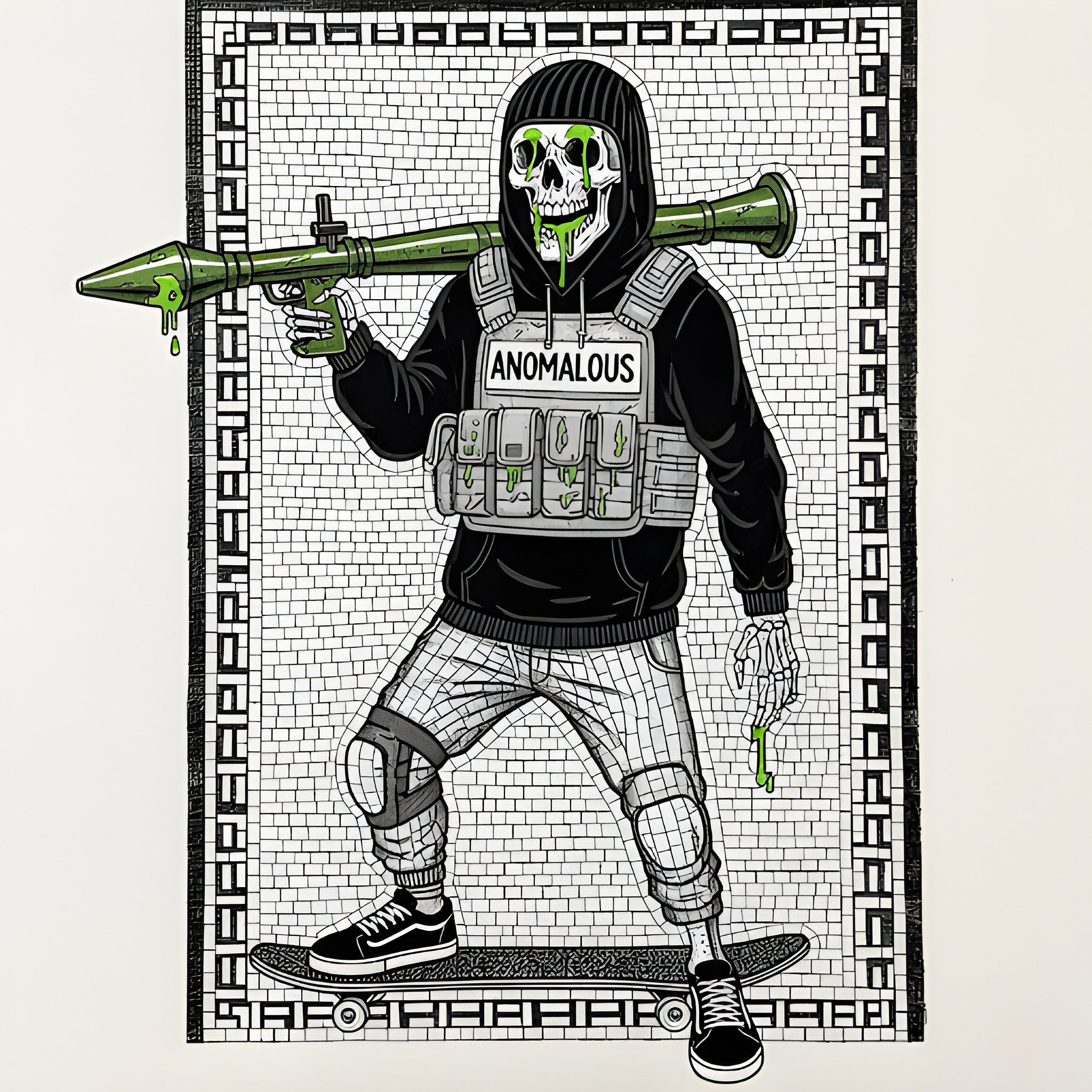 Summer 2025 Anomalous Streetwear Skeeter The Skater Skeleton Series