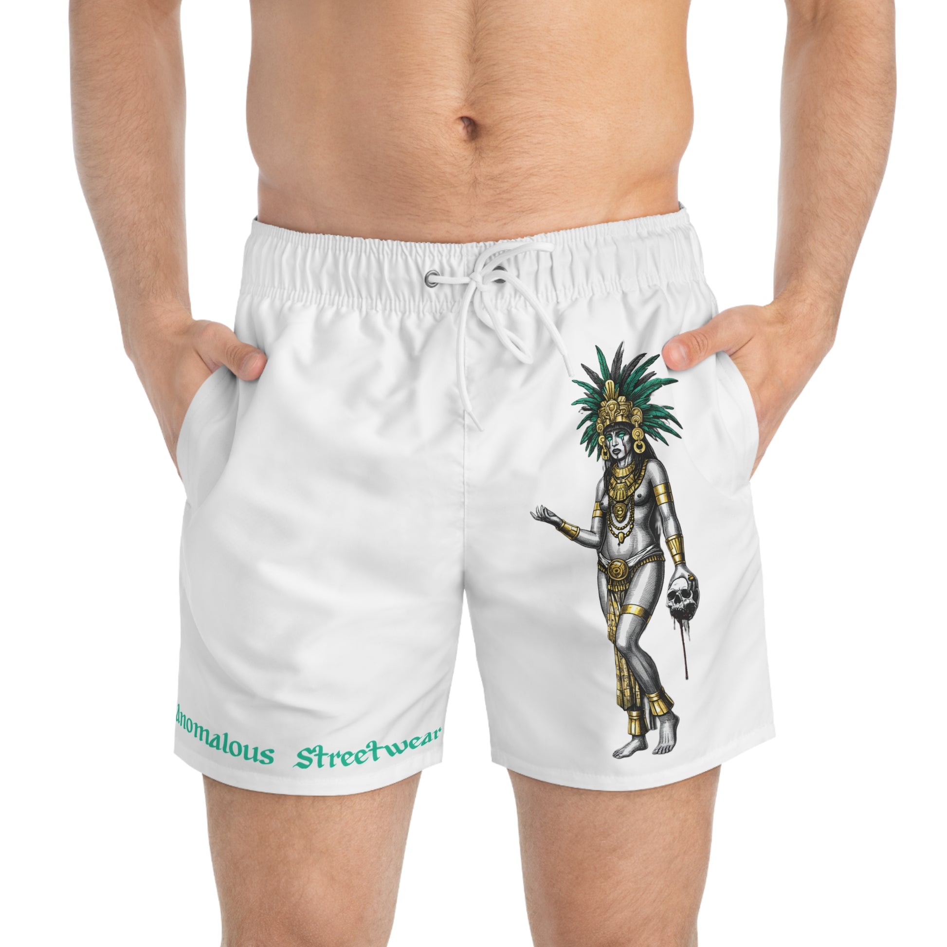 Anomalous Entities: Queen of Mictlan Swim Shorts V1