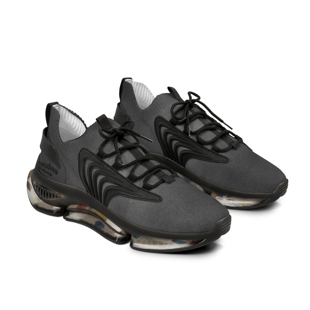 Anomalous Streetwear Black Mesh Sneakers — Lightweight Breathable Athletic Shoes