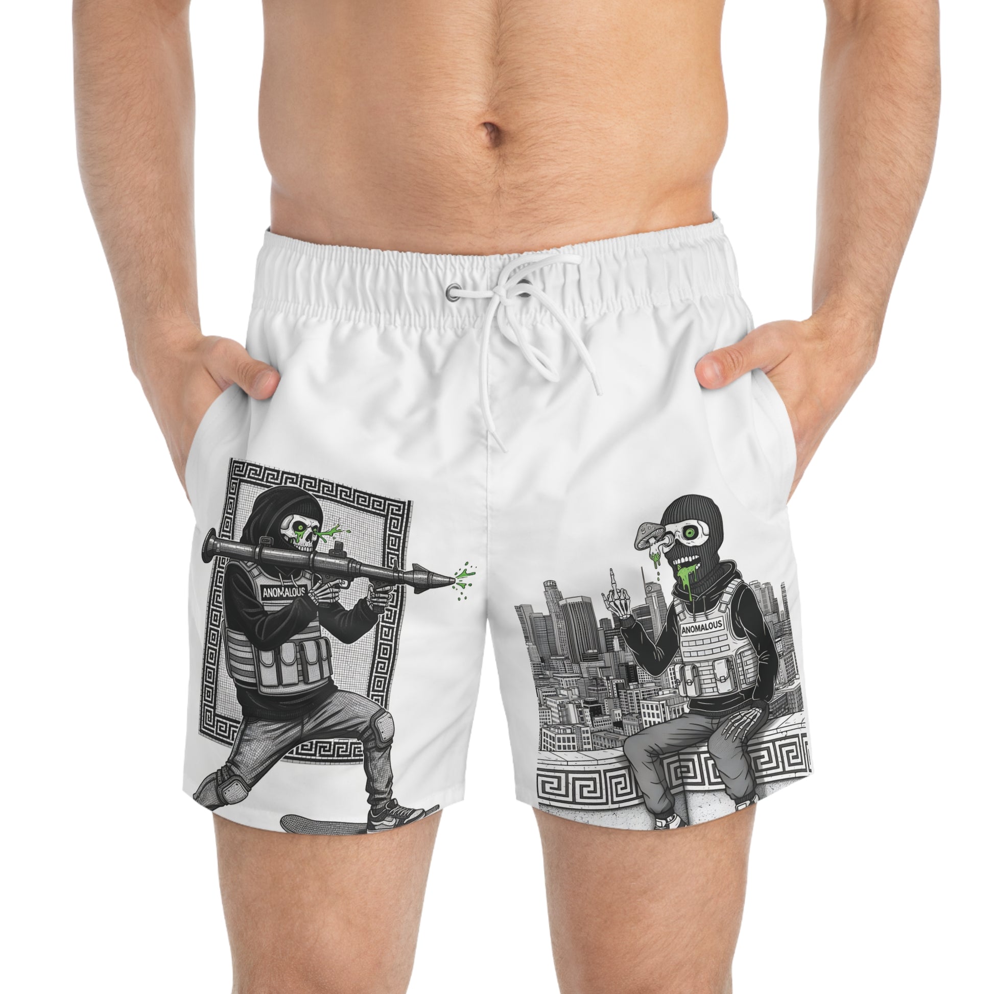 Skeeter The Skater Skeleton Series Swim Shorts V2