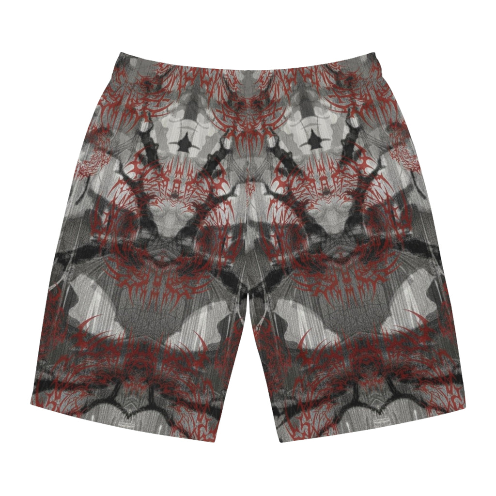 Spring 2026 Anomalous Streetwear: THE MERGER-ACID WASH CAMO SHORTSV1