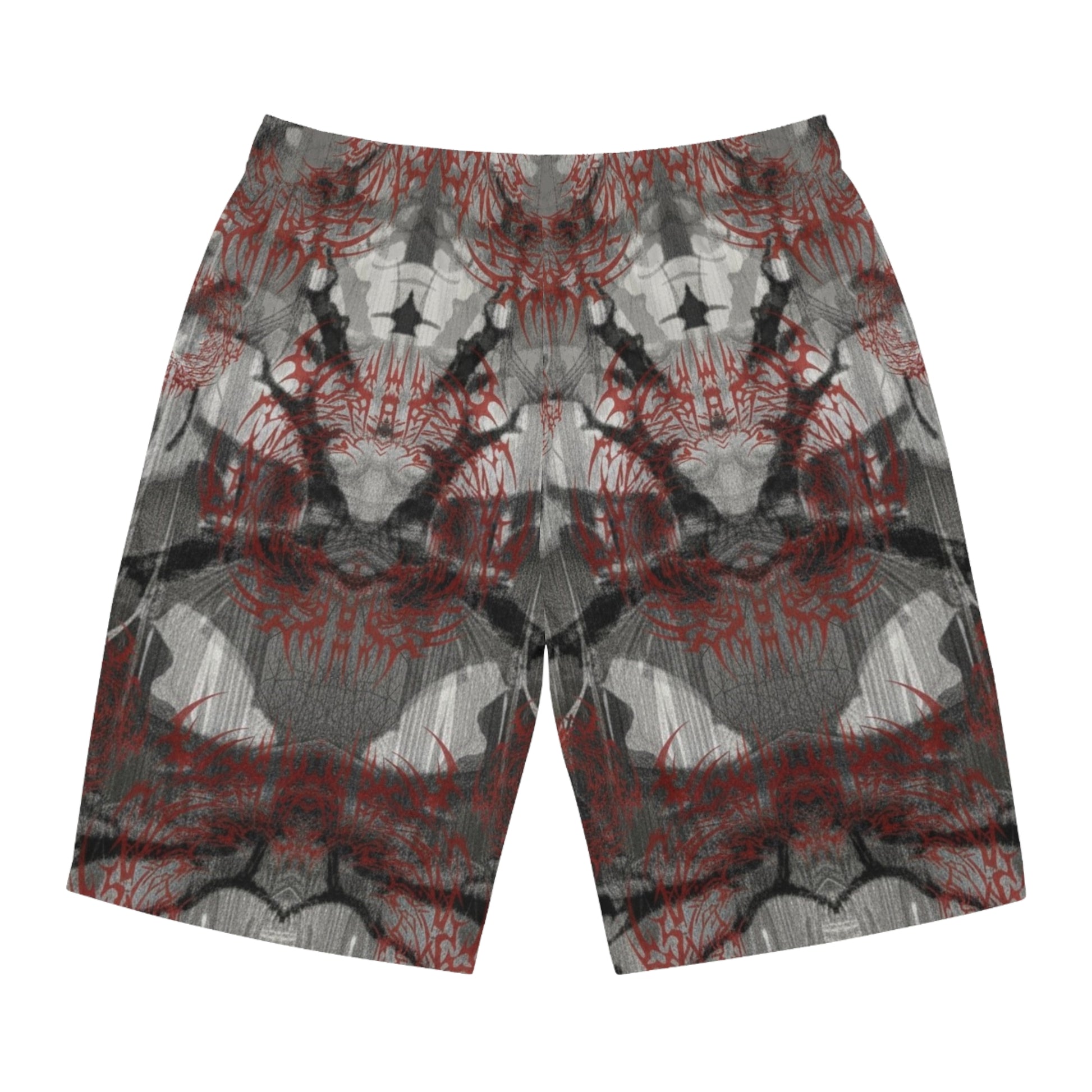 Spring 2026 Anomalous Streetwear: THE MERGER-ACID WASH CAMO SHORTSV1