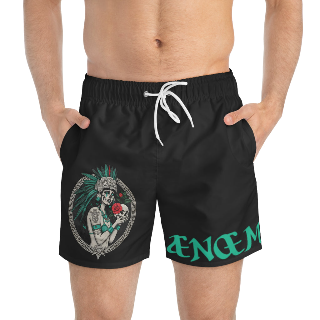 Anomalous Entities: Queen Of Mictlan Swim Shorts V2