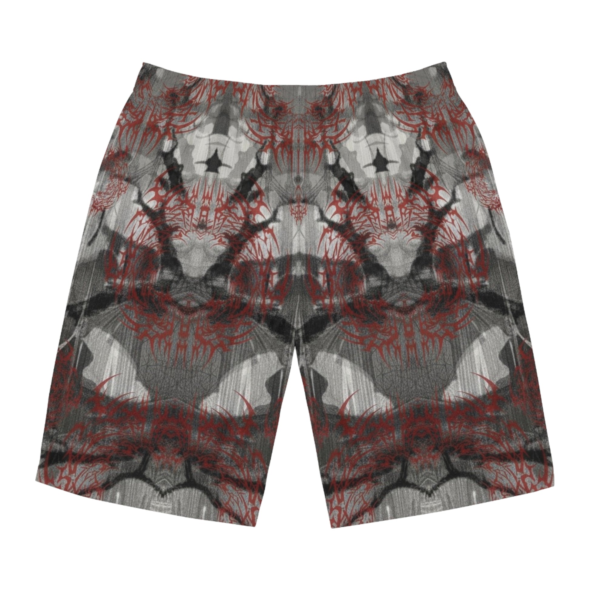Spring 2026 Anomalous Streetwear: THE MERGER-ACID WASH CAMO SHORTSV1