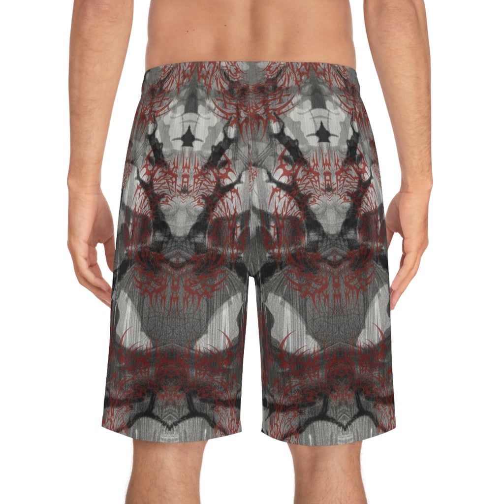 Spring 2026 Anomalous Streetwear: THE MERGER-ACID WASH CAMO SHORTSV1