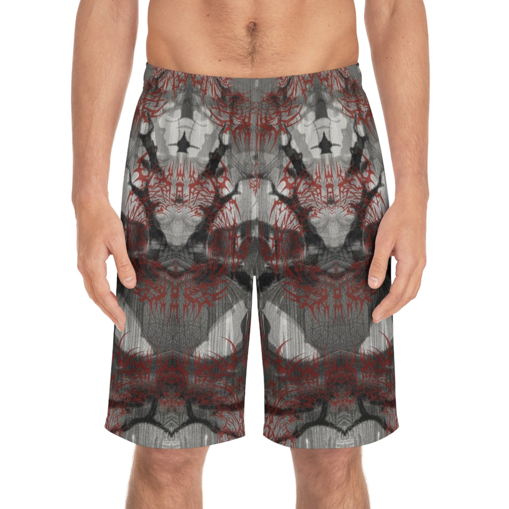 Spring 2026 Anomalous Streetwear: THE MERGER-ACID WASH CAMO SHORTSV1