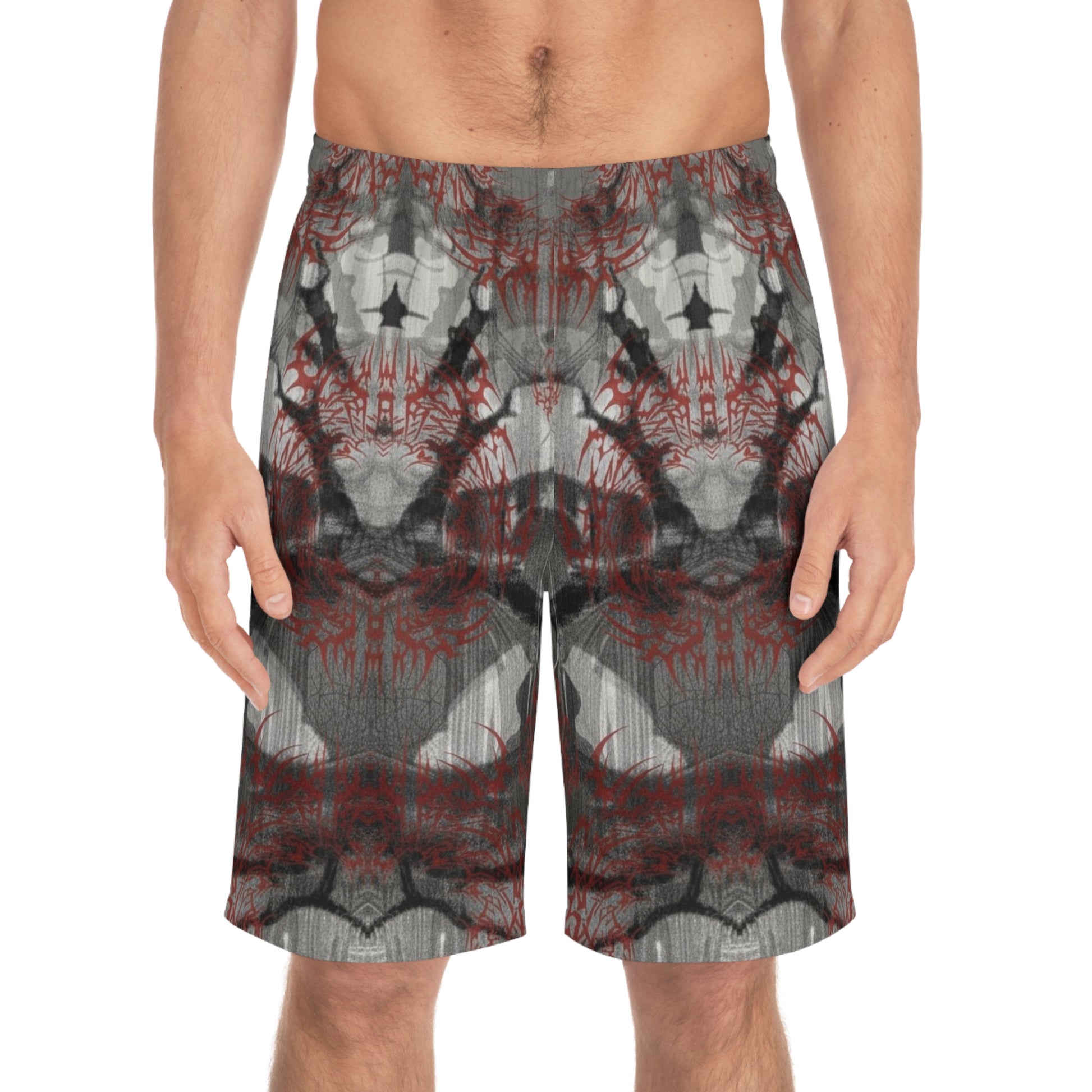 Spring 2026 Anomalous Streetwear: THE MERGER-ACID WASH CAMO SHORTSV1