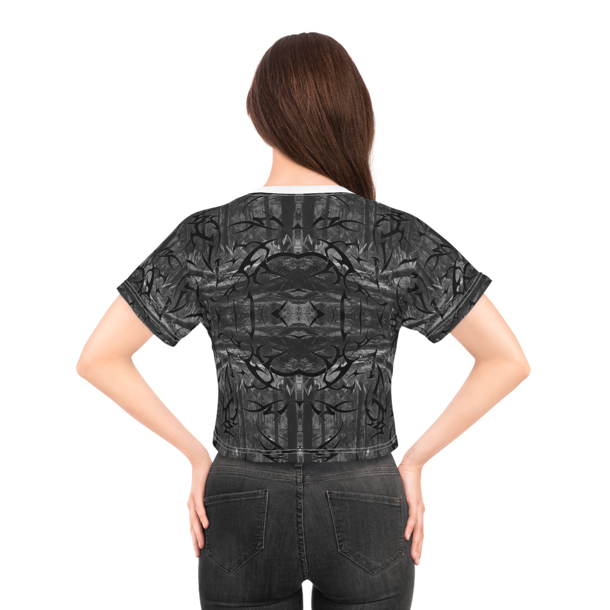 Fall/Winter 2025 Anomalous Streetwear: Anomalous Forest Camo Crop Top V1