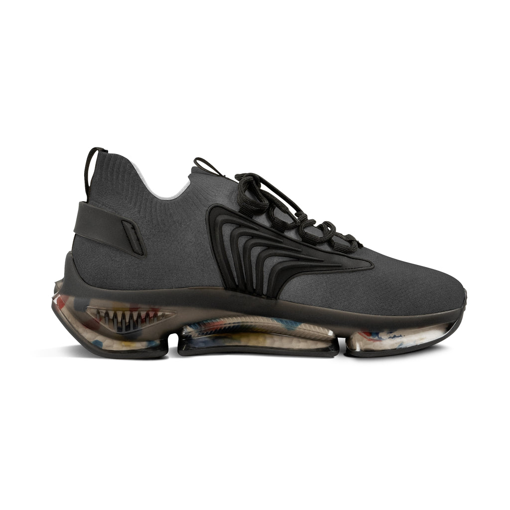 Anomalous Streetwear Black Mesh Sneakers — Lightweight Breathable Athletic Shoes